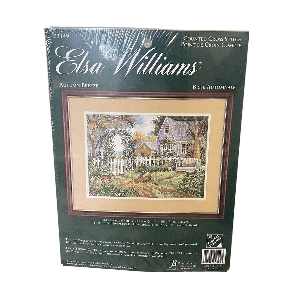 Elsa‎ Williams Autumn Breeze Counted Cross Stitch Kit #02149 New